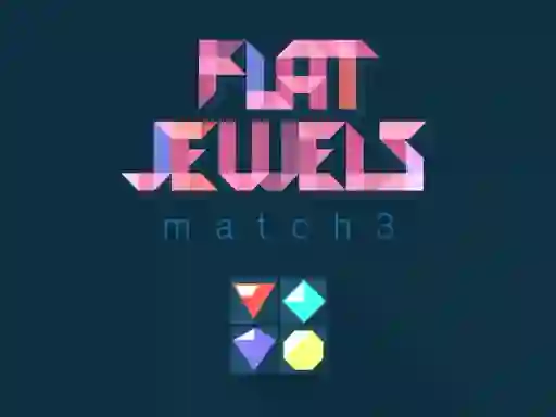 Játék Flat jewels match 3 online
