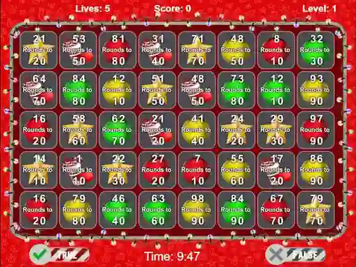 Játék Christmas Number Crunch Rounding online
