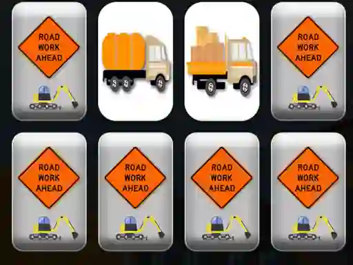 Játék Work Trucks Memory online