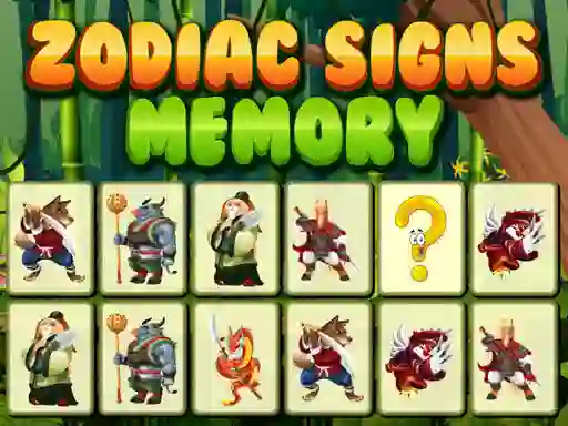 Játék Zodiac Signs Memory online