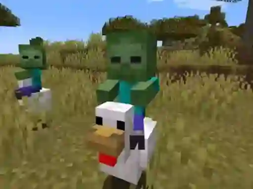Játék Chicken Jockey hidden lava chicken 2 online