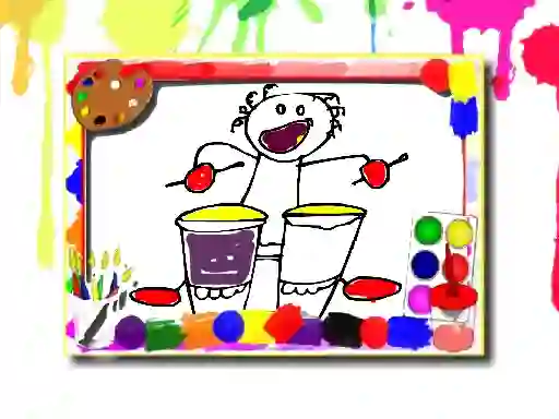 Játék Music Coloring Book online