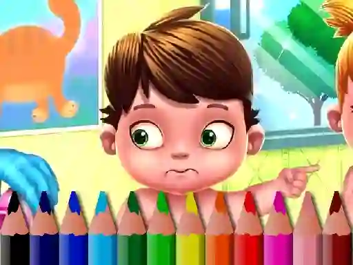 Játék Back To School: Baby Coloring Book online