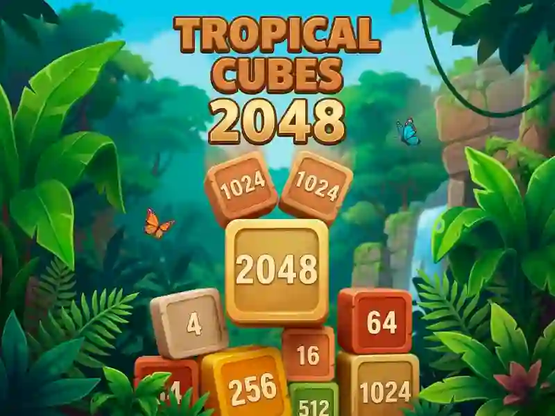 Játék Tropical Cubes 2048 online