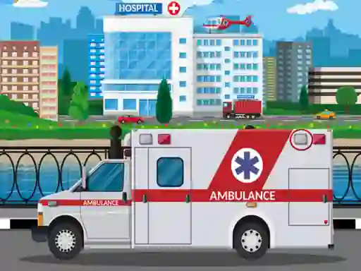 Játék Ambulance Trucks Differences online