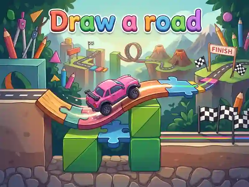 Játék Draw a road online