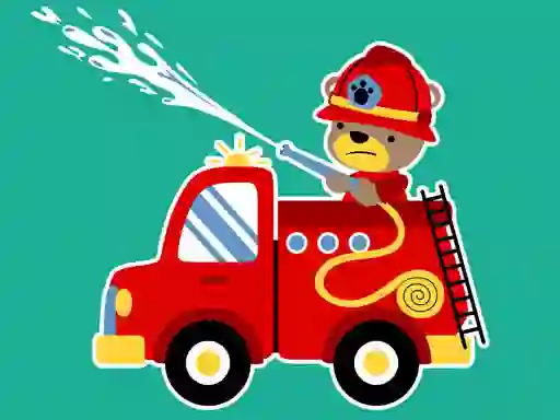 Játék Animal Firetrucks Match 3 online