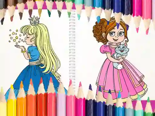 Játék Beautiful Princess Coloring Book online