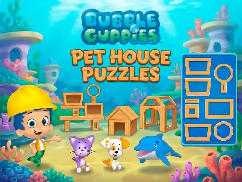 Játék Bubble Guppies Pet House Puzzles online