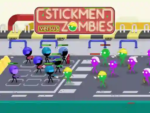 Játék Stickmen Versus Zombies online