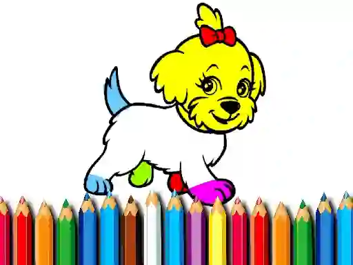 Játék Back To School: Doggy Coloring Book online