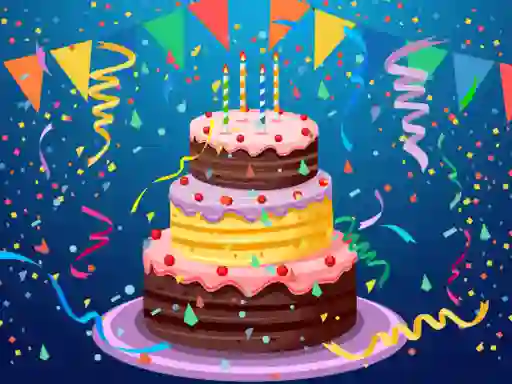 Játék Birthday cake puzzle online