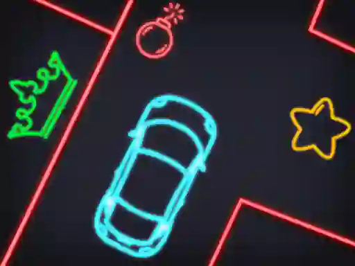 Játék Neon Car Puzzle online