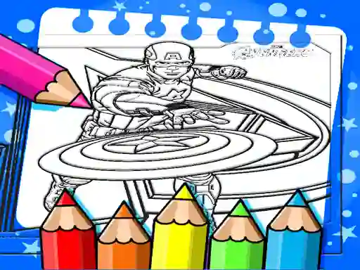 Játék Captain America Coloring Book online
