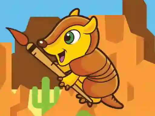 Játék Happy Armadillo Coloring online