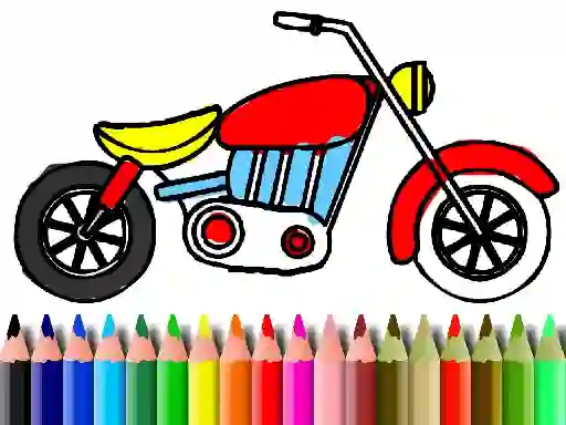 Játék Back To School: Motorbike Coloring online