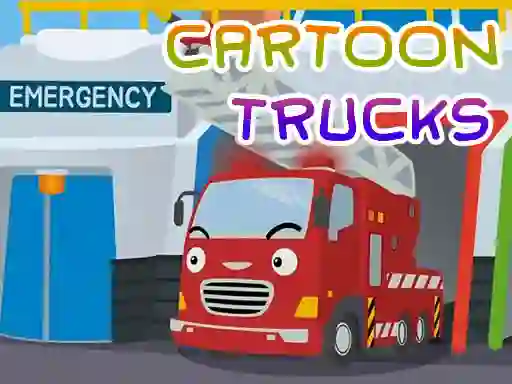 Játék Cartoon Trucks Jigsaw online