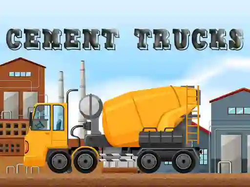 Játék Cement Trucks Hidden Objects online