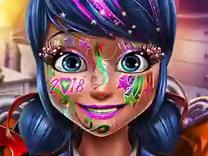 Játék Dotted girl new year makeup online