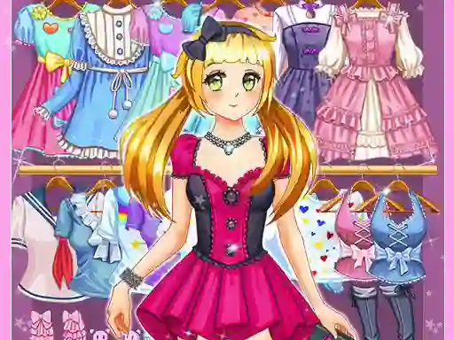 Játék Anime Kawaii Dress Up online
