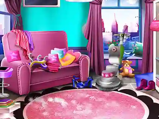 Játék Girly House Cleaning online