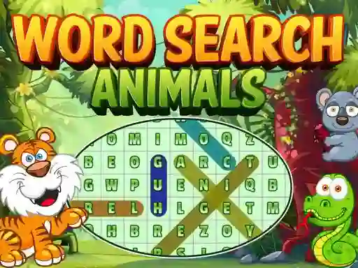 Játék Word Search Animals online