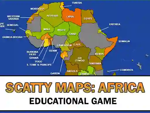 Játék Scatty Maps Africa online