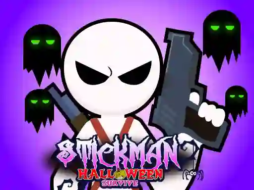 Játék Stickman Halloween Survive online