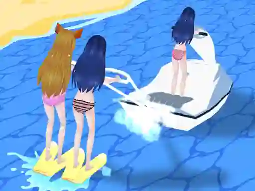 Játék Girl Surfer 3D online