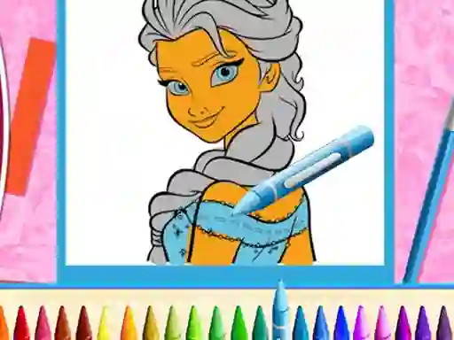 Játék The Princess Sisters Coloring online