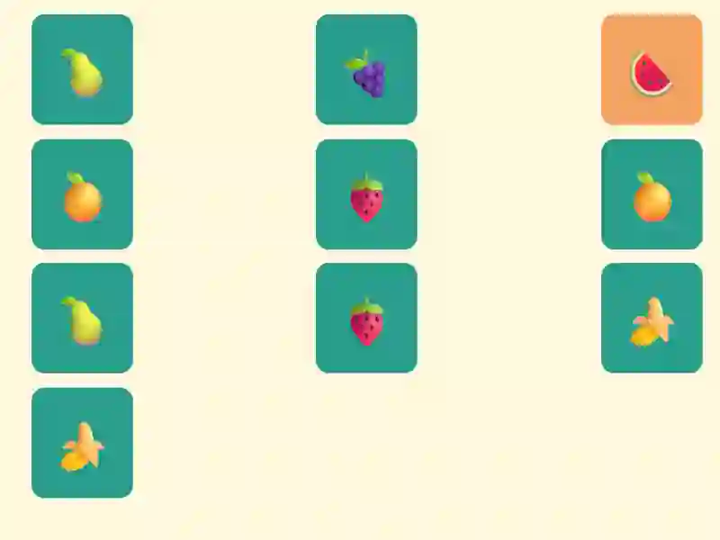 Játék Simple Fruit Memory online