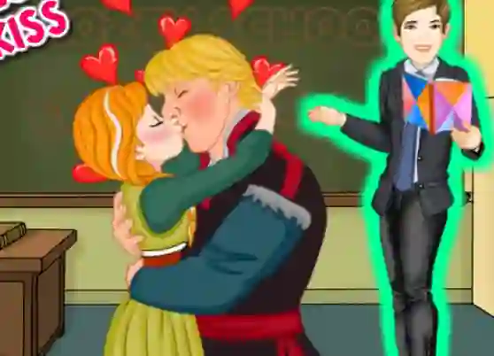 Játék Ice Princess School Kiss online