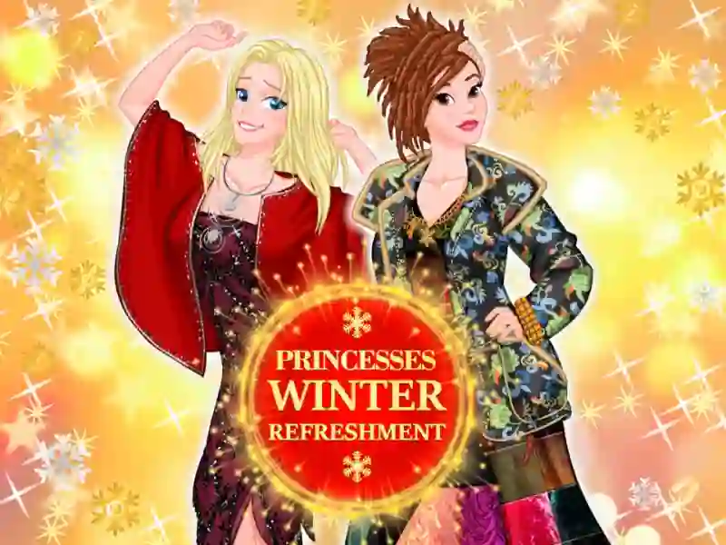 Játék Princesses winter refreshment online