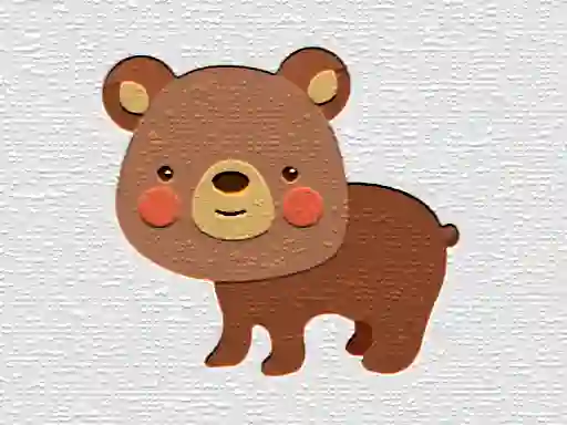 Játék Cartoon Bear Puzzle online