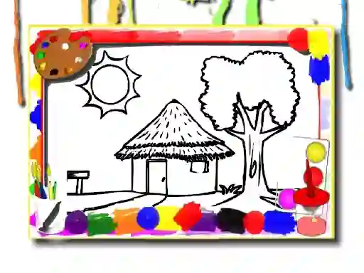 Játék Back To School: House Coloring Book online