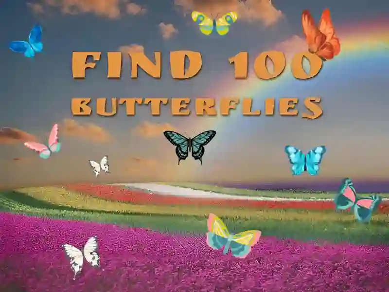 Játék Find 100 butterflies online