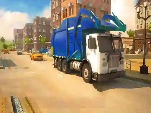 Játék Road Garbage Dump Truck Driver online