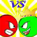 Játék Red ball vs green king online
