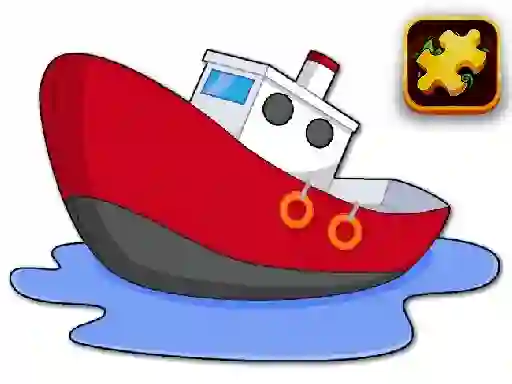Játék Cartoon Ship Puzzle online