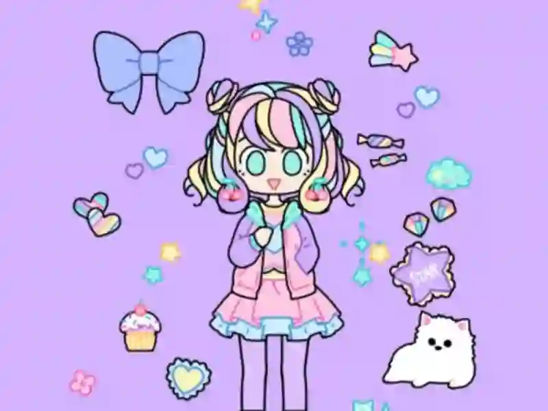 Játék Pastel Girl Dress Up online
