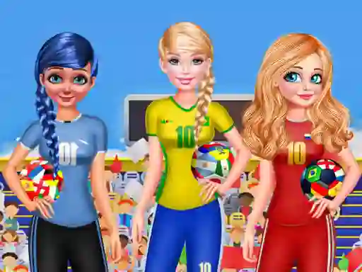 Játék BFF Princess Vote For  FIFA 2018 Quarter Finals online