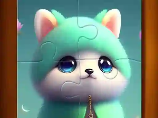 Játék Cute Cat Jigsaw Puzzle online