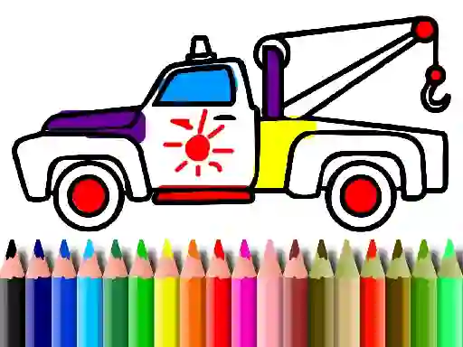 Játék Back To School: Trucks Coloring online