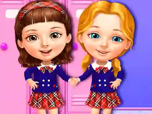 Játék Sweet Baby Girl Cleanup Messy School online