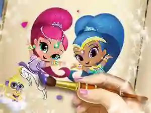 Játék Shimmer And Shine Coloring Book online