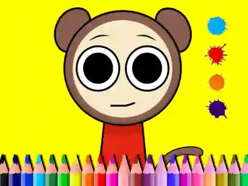 Játék Sprunki Valentine Coloring book online