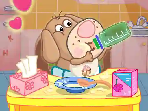 Játék Hippo Baby Care Game online