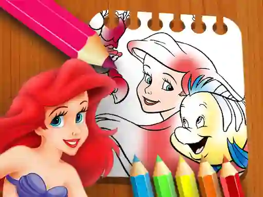 Játék The Little Mermaid Coloring Book online