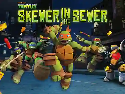 Játék Teenage Mutant Ninja Turtles: Skewer in the Sewer online