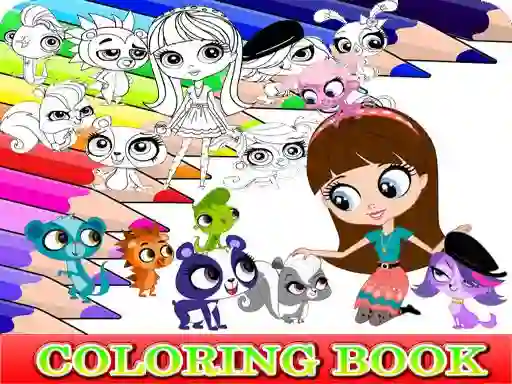 Játék Coloring Book for Littlest Pet Shop online